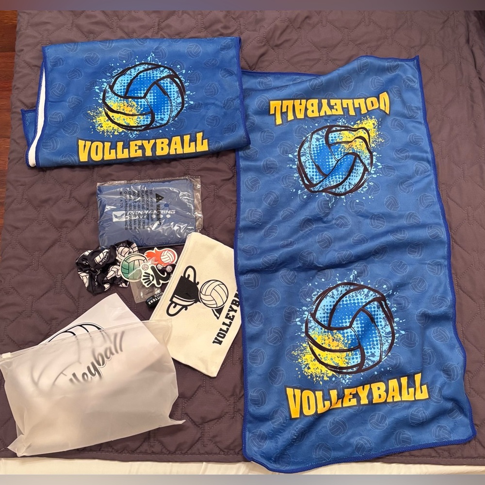 Blue Volleyball Game Set